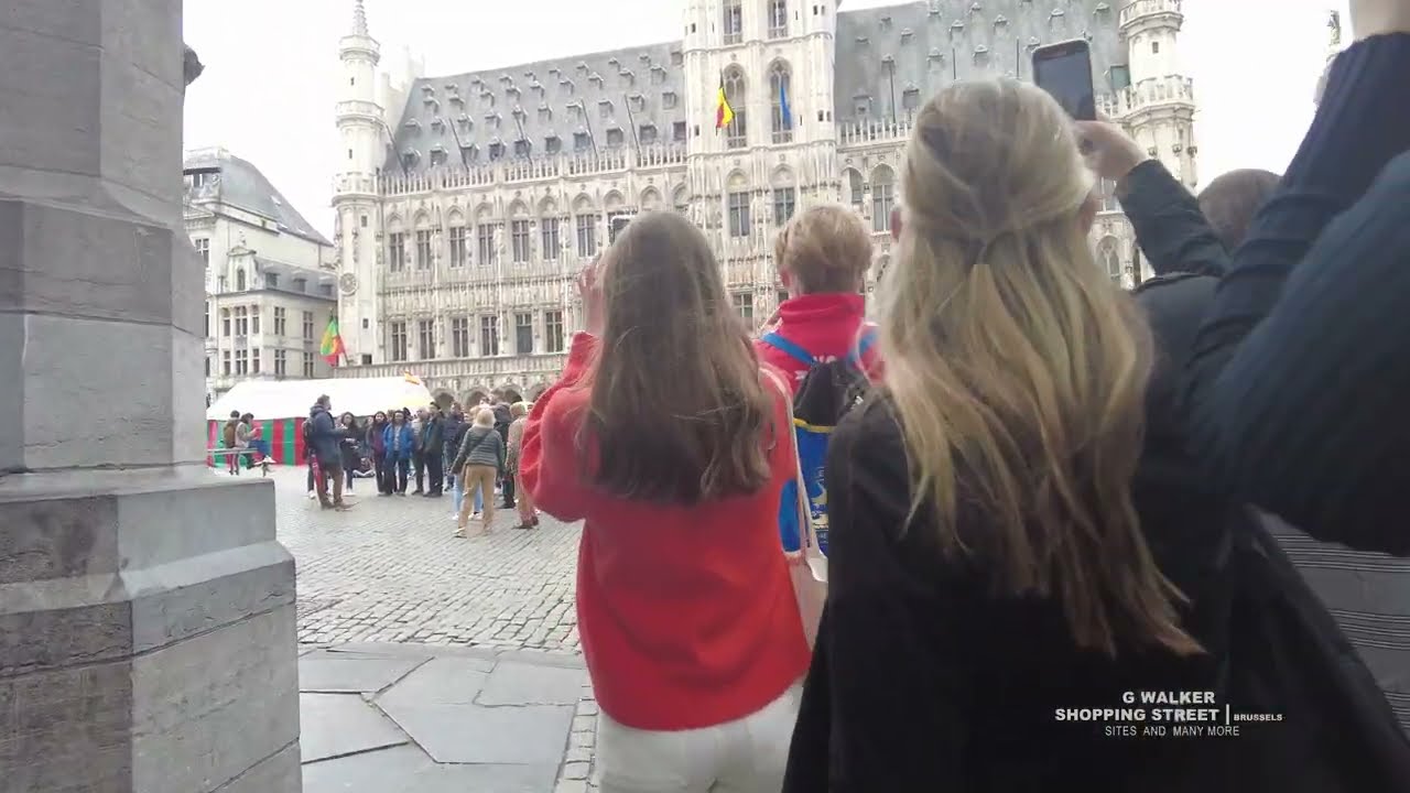 🇧🇪 BRUSSELS CITY  beautiful walking tour - 2023