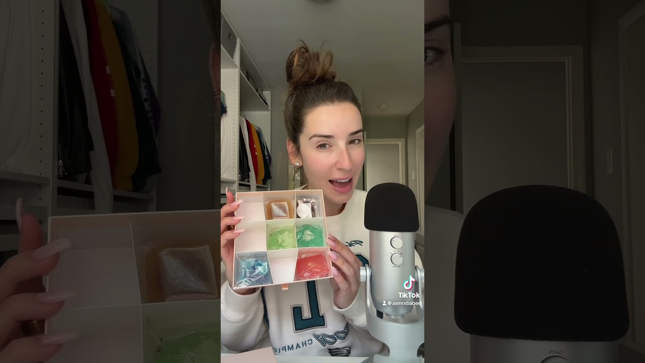 ASMR Trying Crystal Candy 🍬 #asmr #asmrtriggers