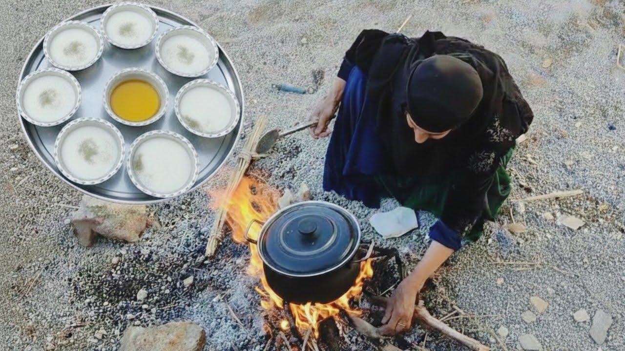 Cooking Traditional Ash Doogh on Firewood: Village Life in Iran
