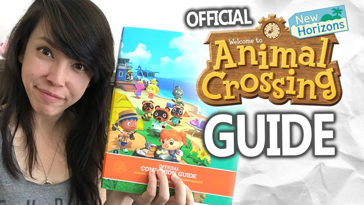 Reading the Official Animal Crossing New Horizons Guide Book