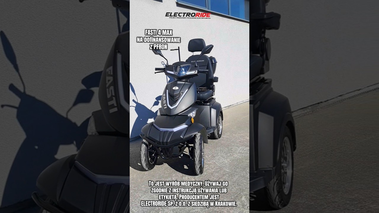 ELECTRORIDE FASTI 4 MAX na dofinansowanie z PFRON #electroride #pojazdyelektryczne #fasti