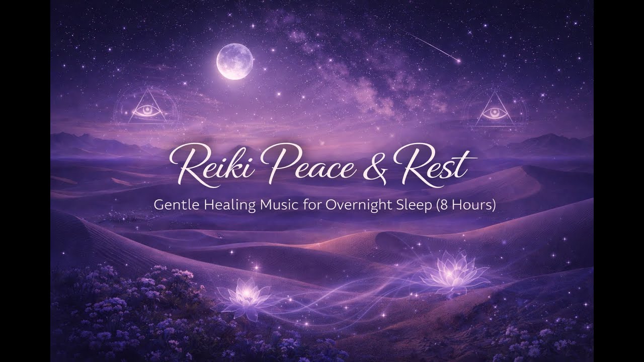 Reiki Peace & Rest | Gentle Healing Music for Overnight Sleep (8 Hours)
