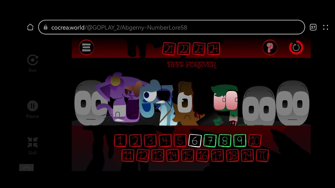 Abgerny - Number Lore Rebranded Horror Mode Made By @BlueBun_Productions 