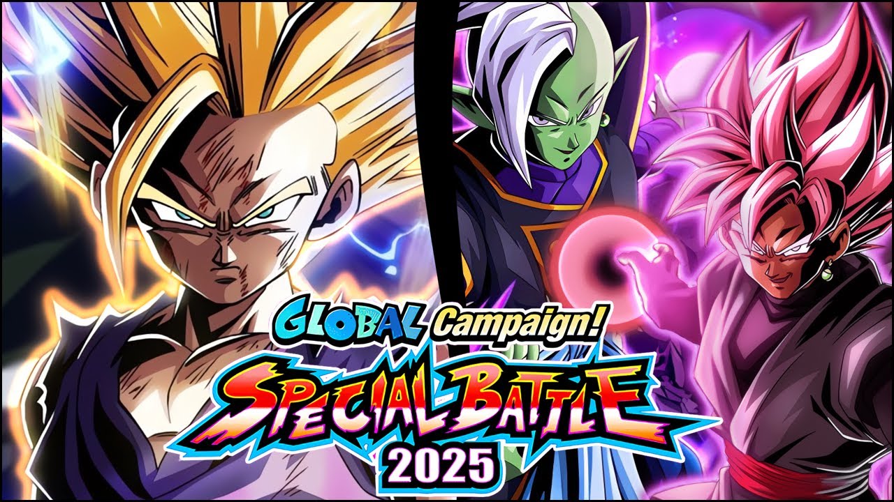 LR PHY SSJ2 GOHAN VS. GOKU BLACK + ZAMASU! GLOBAL CAMPAIGN! SPECIAL BATTLE 2025! (Dokkan Battle)