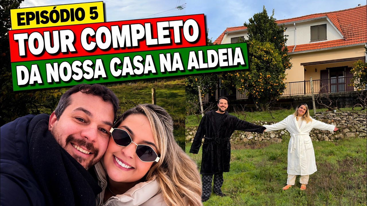 🏡 Ep 5 | O mistério acabou! Tour completo da nossa casa na aldeia em Portugal 🇵🇹 
