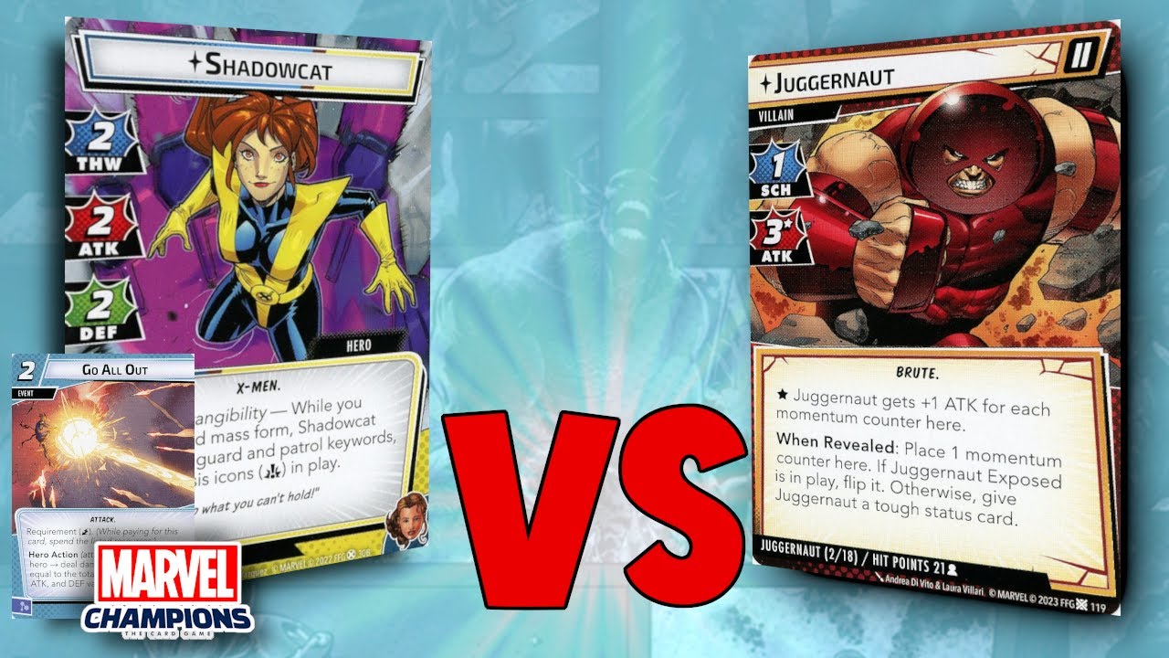 Shadow Cat [Leadership] Vs Juggernaut [Expert] | Marvel Champions Gameplay