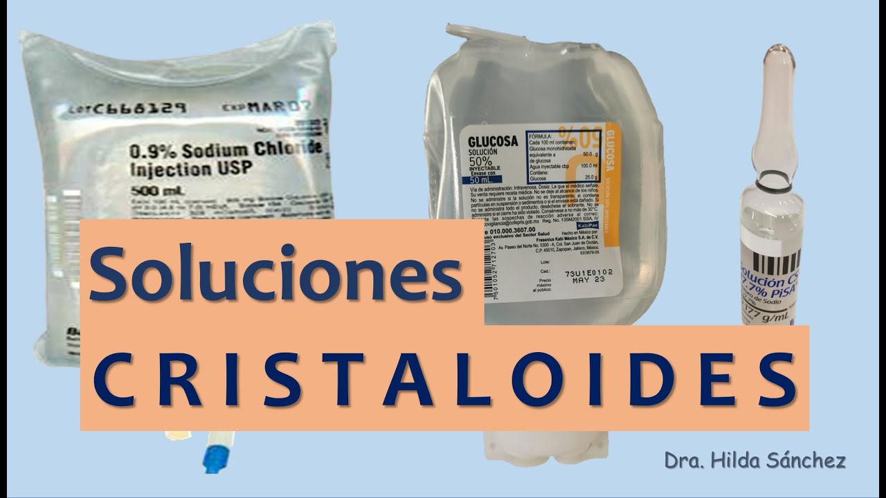 Fluidoterapia en emergencias 🚑 | Composición de soluciones cristaloides