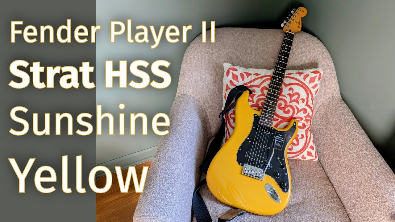 Fender Player II Modified Strat HSS Sunshine Yellow!