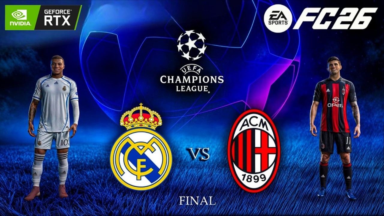 FC 26 - Real Madrid vs. AC Milan - UEFA Champions League Final Match