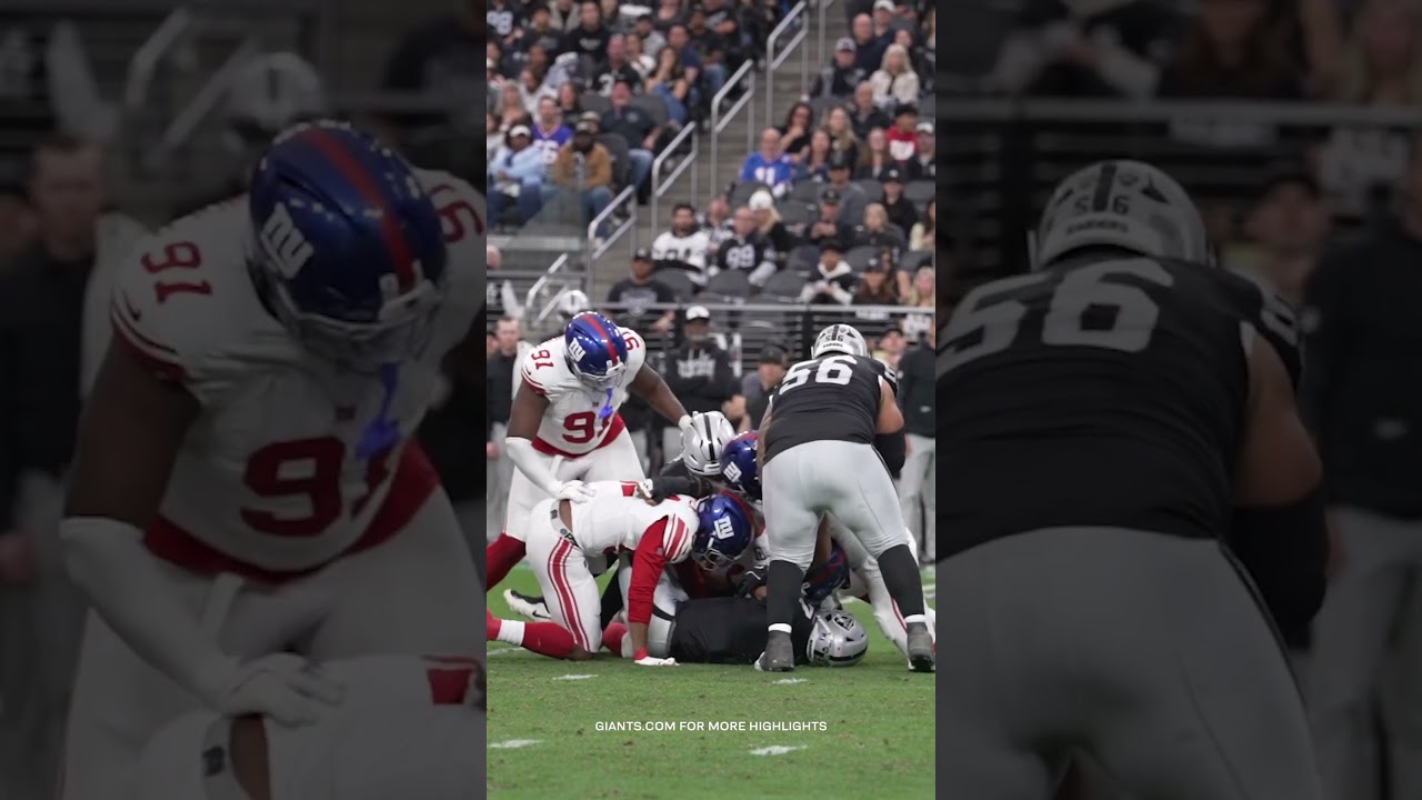 Week 17 highlights: Giants vs. Raiders #shorts #nfl #Giants #nygiants #newyorkgiants #highlights