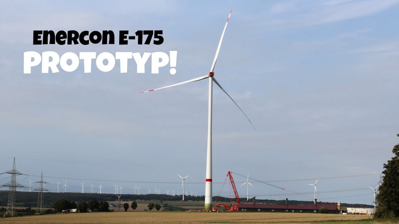 Erster Prototyp der Enercon E-175 | Windpark Altenautal