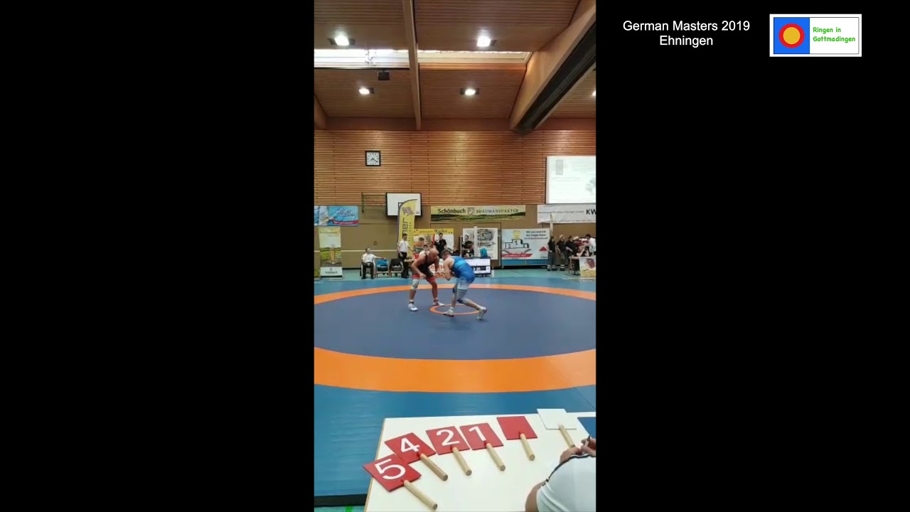 Ringen German Masters 2019 Steffen Mack KSV Gottmadingen / Tino K&ouml;llmann AC 1990 Taucha