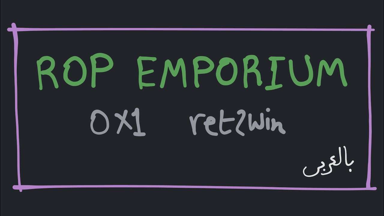 ROP Emporium - ret2win