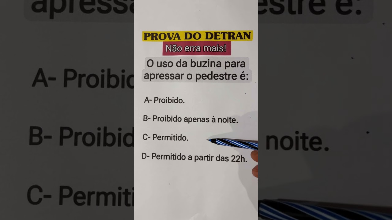 Prova te&oacute;rica detran 2025, prova do detran 2025, como passar na prova te&oacute;rica do detran 2025, cnh