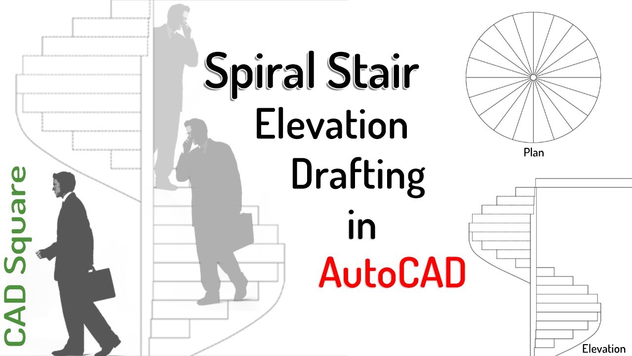 How to Draw a Perfect Spiral Stair Elevation in AutoCAD | Step-by-Step Guide | Quick Tutorial