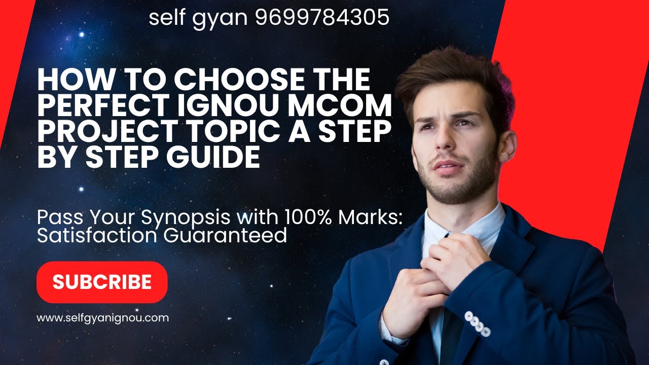 How to Choose the Perfect IGNOU MCom Project Topic A Step by Step Guide mcom 1 project ignou,mcop
