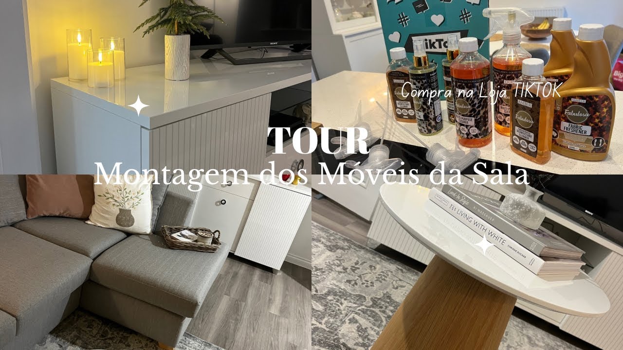 Mega Vlog | Montagem dos Móveis da Sala | Tour Pela nossa Sala | Compra na Loja do TikTok 