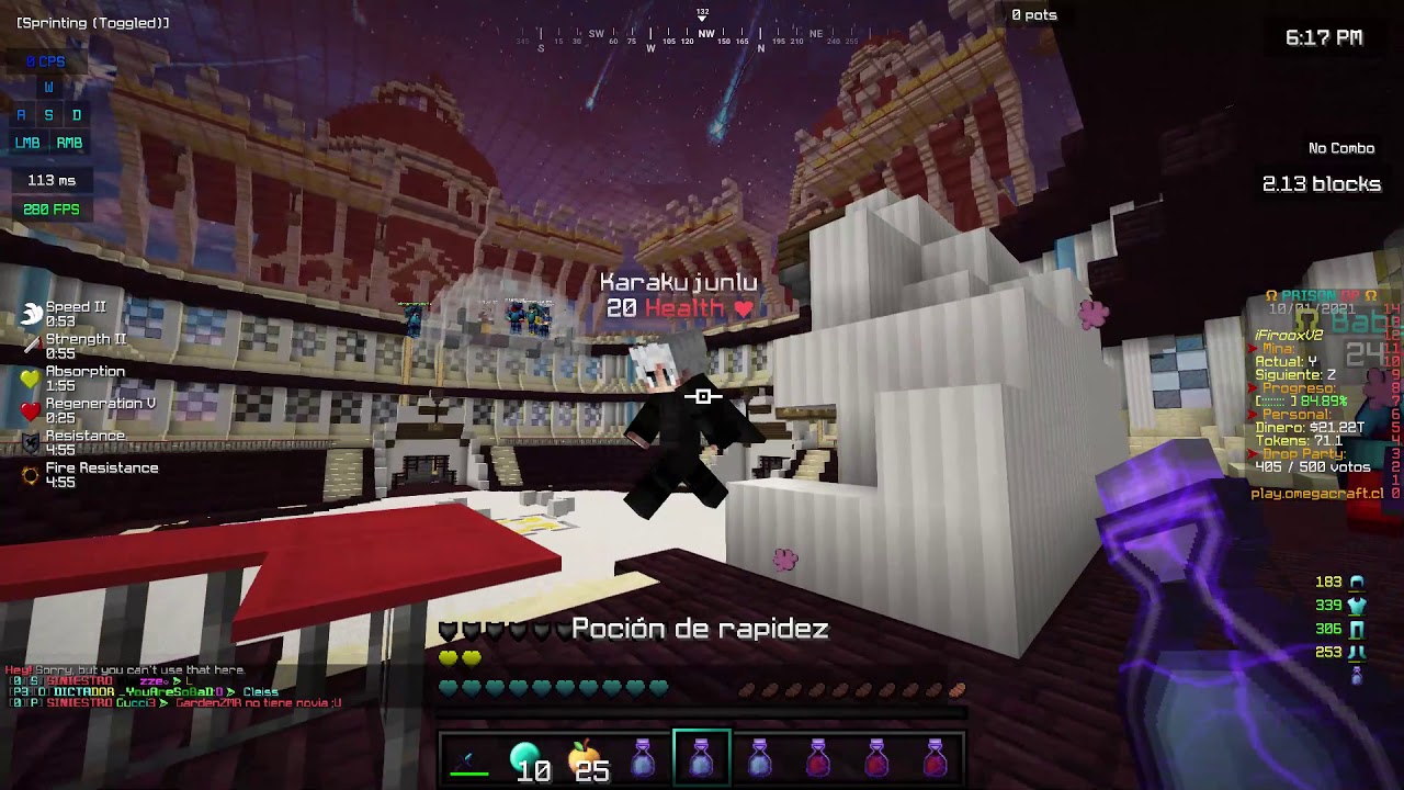 PRISION OP FILO 150 🔴OMEGACRAFT (PRISION OP)🔴!  gano 2 150 + muchas kills AGOKU