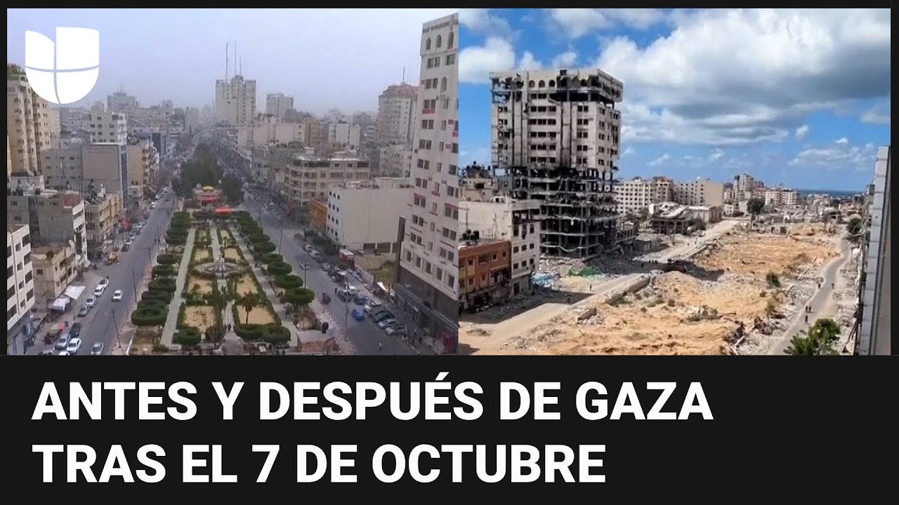 A un año del inicio de una guerra feroz, imágenes muestran la devastación en Ciudad de Gaza