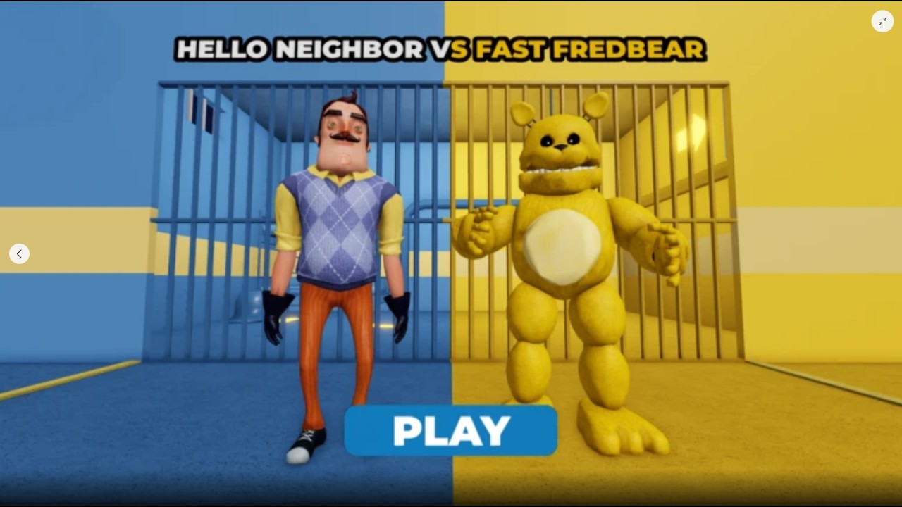 HELLO NEIGHBOR VS FAST FREDBEAR PRISON RUN! (Obby)_Roblox-Gameplay-Walkthrough