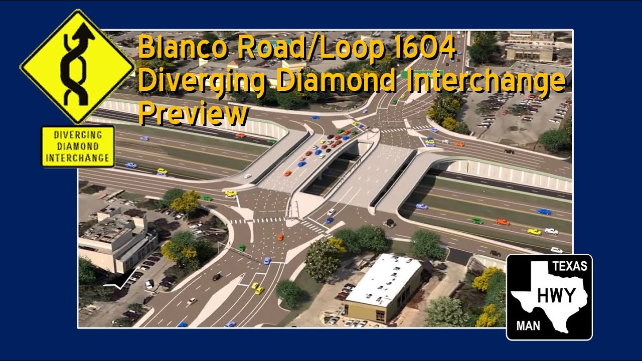 Blanco Road Diverging Diamond Interchange (DDI) Preview