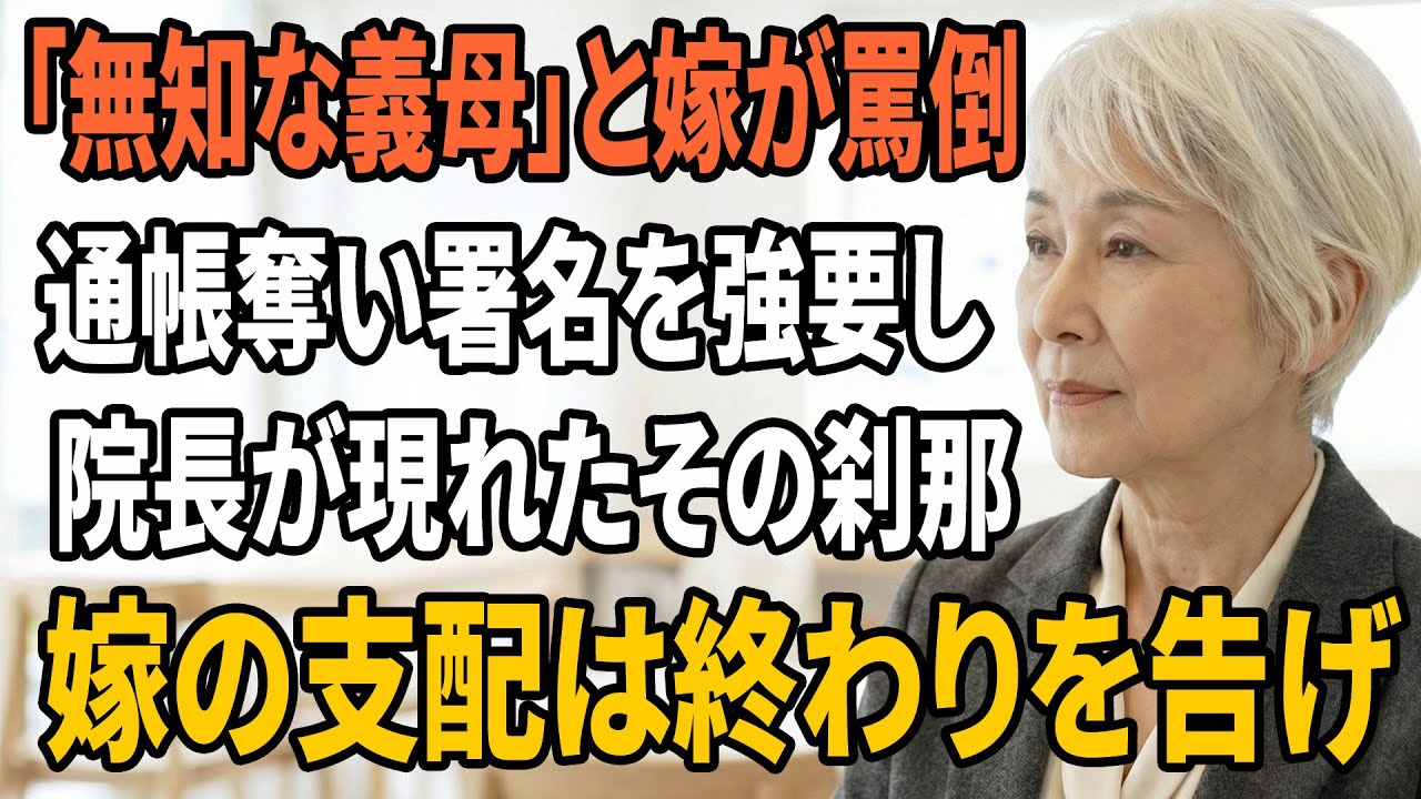 【スカッとする話】貧乏扱いする契約看護師の嫁が私を眠らせ資産を奪う…でも病院の壁にある私の名前が全てを変えた【朗読】【スカッと】【シニアライフ】【感動する話】