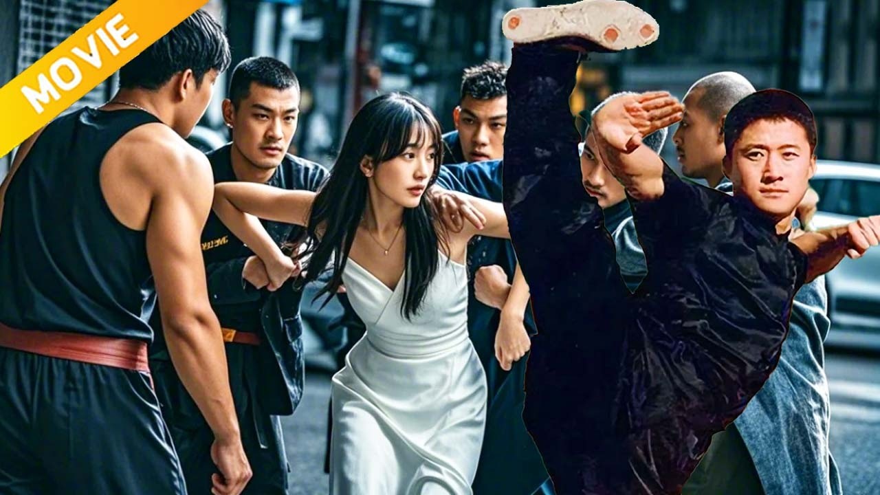 5個混混當街欺負美女，戰神級路人出手1秒逆轉全場驚呆所有人！ #kungfu #功夫 #女殺手 #张丹峰 #袁雨萱 #郭晋安
