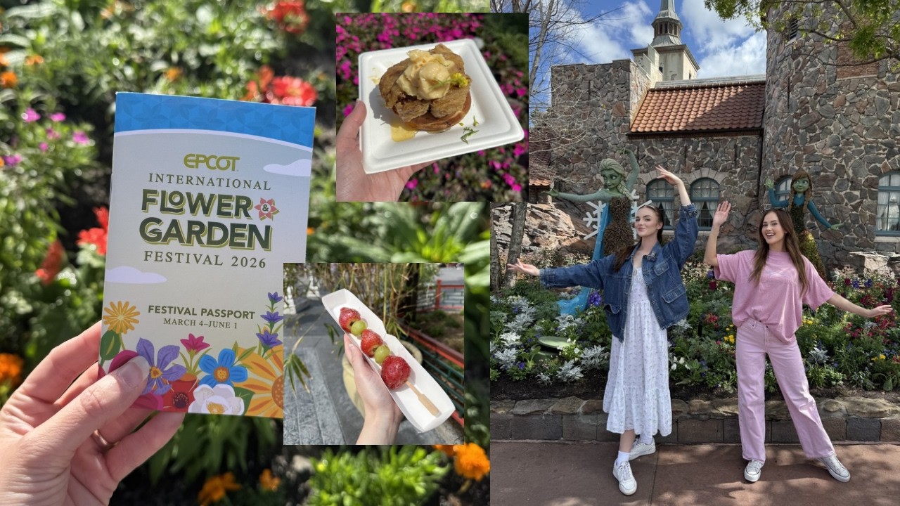 Opening Weekend Flower and Garden Festival | Epcot | Tanghulu | Peach Dole Whip | Short Film Update
