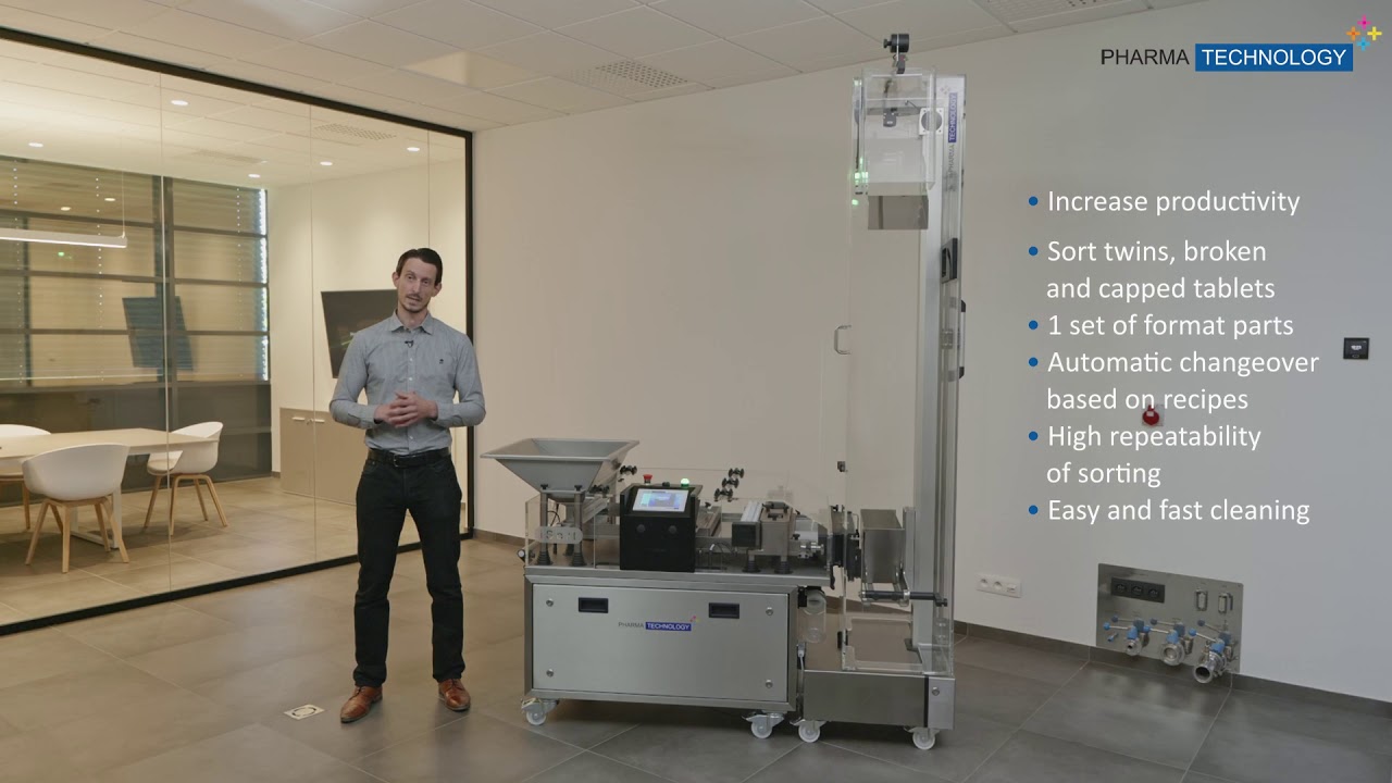 iSort with bucket elevator iLift for tablet sorting