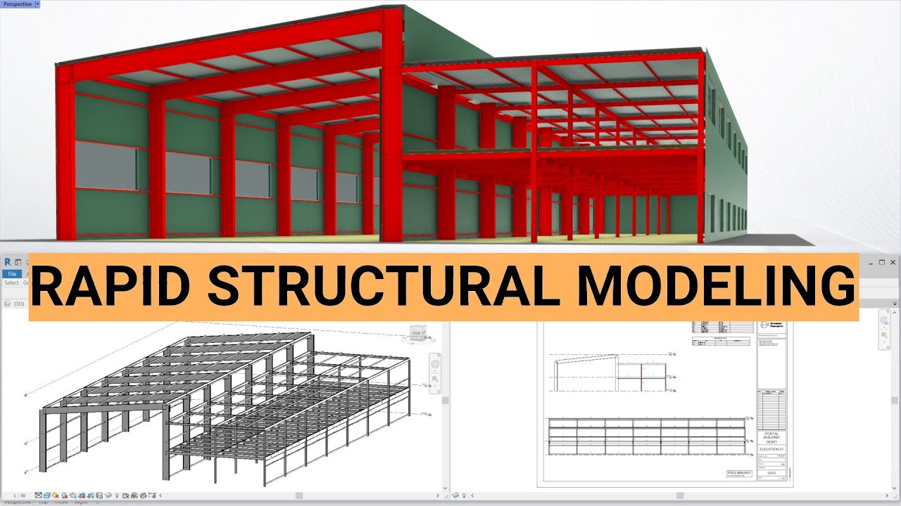 Structural drawings, Calculations & Model from Architectural design. Parametric Rhino to Revit.