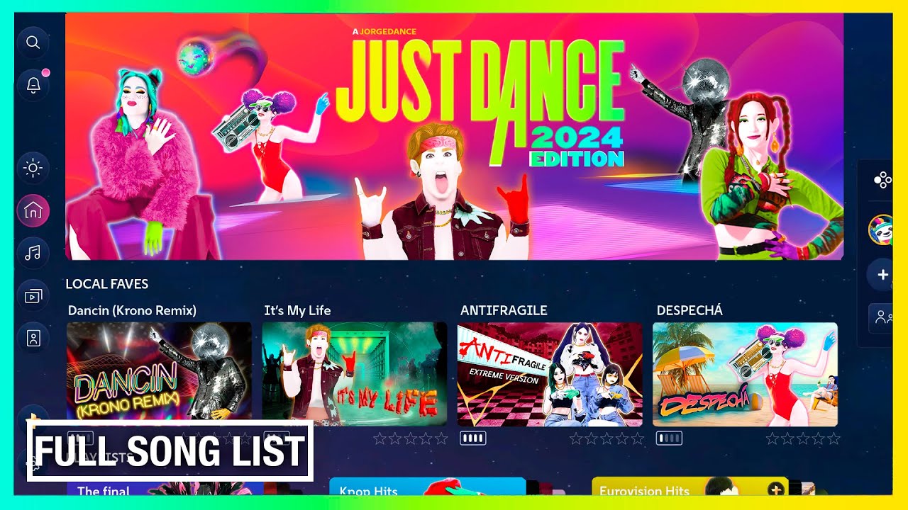 Just Dance 2024 Fanmade Edition - Full Song List - Menu | Characters Pack 1