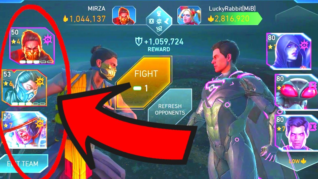 Explaining the NEW MORTAL KOMBAT Team BUFFS! Injustice 2 Mobile 6.0! iOS/Android!