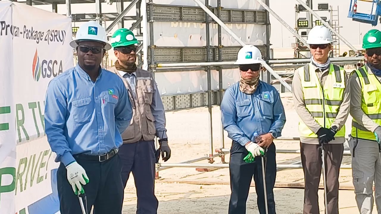  Clean abhiyan GSCA and Aramco NBTC side fadhili gas plant Saudi Arabia 