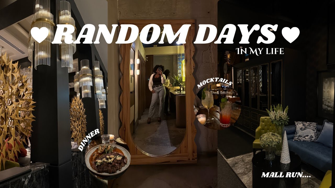 VLOG :  Random days in my life 🤍| shopping , dinner etc…