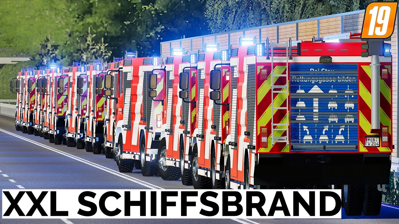 TLF4000 KONVOI - Feuerwehr kämpft gegen XXL Feuer 🚒 | LS19