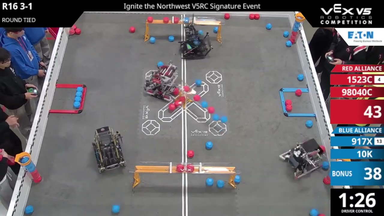 Ignite the Northwest : Volcanic - R16 #3-1 - 1523C & 98040C vs 917X & 10K - Auton + Driver
