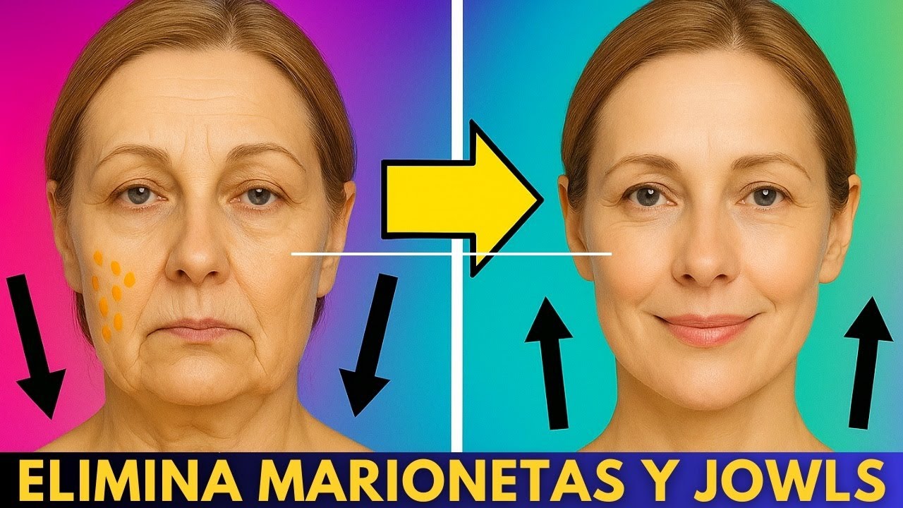 ELIMINA MARIONETAS Y JOWLS Y REAFIRMA ÓVALO CON GIMNASIA FACIAL 💆‍♀️