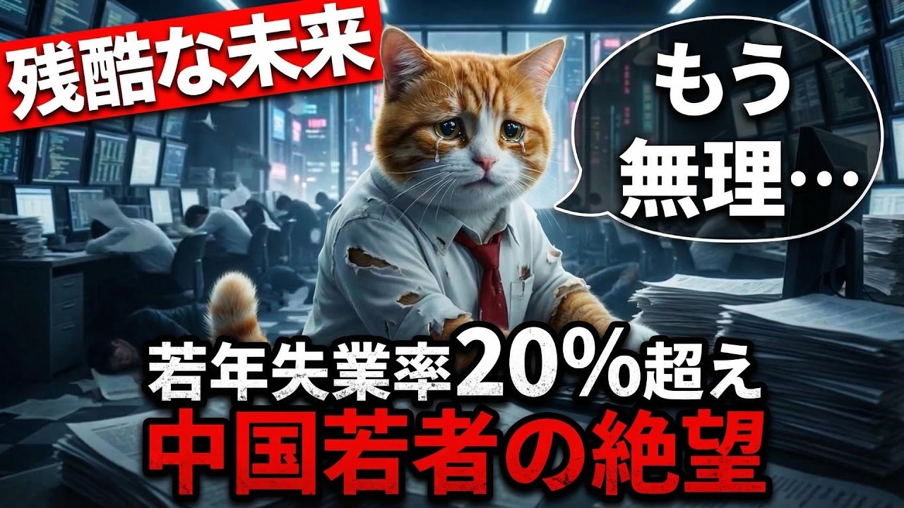 ネコ解説、中国若者の絶望｜若年失業率は20％超え、10の消費を拒む若者たち