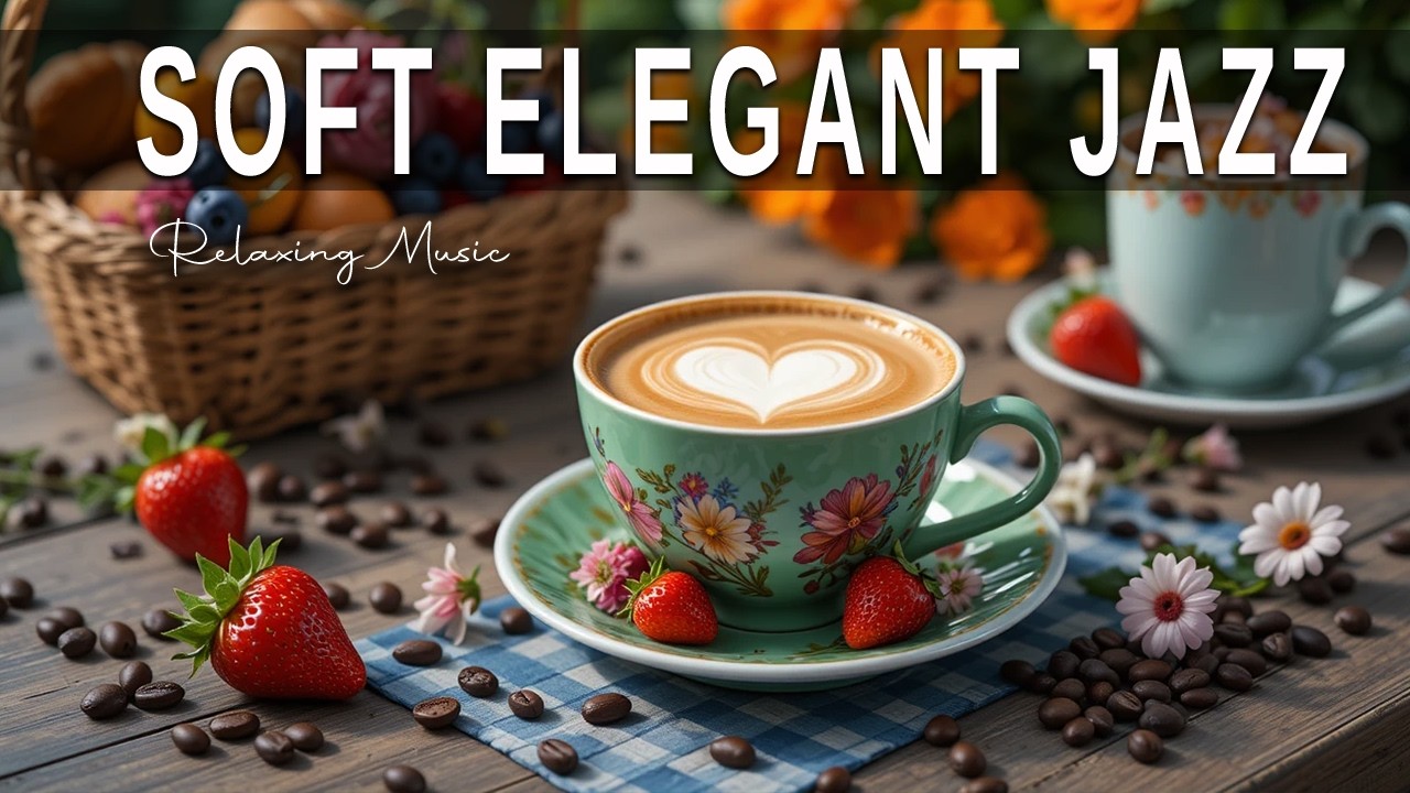 Soft Elegant Jazz ☕ Bossa Nova instrumental for  Studying, Working & Great Moods