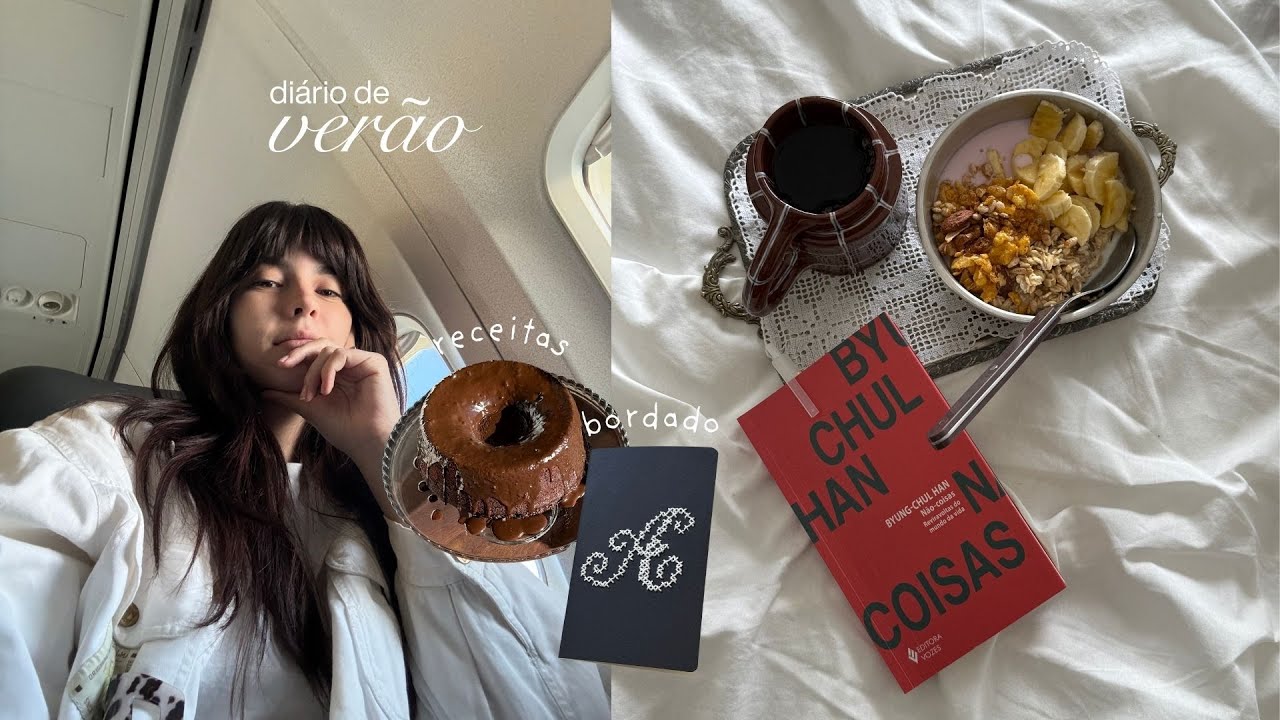 Um verão bordando, aprendendo receitas e indicando livros