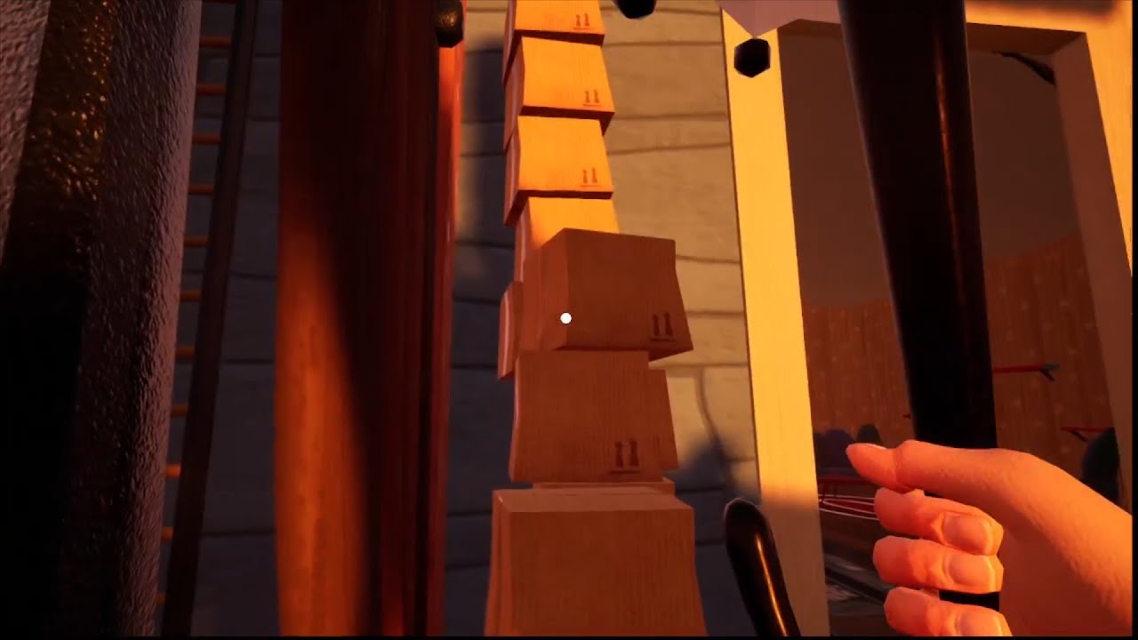 隣人の家の屋根に登りたいよ。　Hello neighbor part10