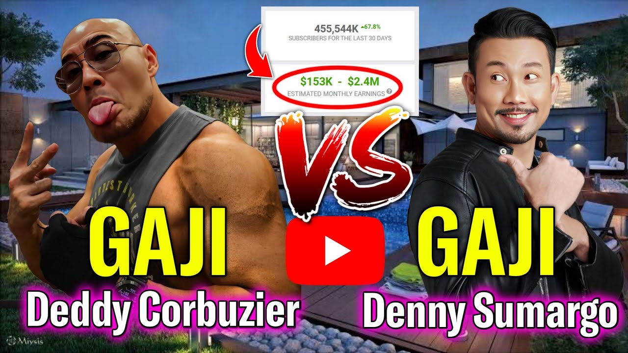 GAJI DEDY CORBUZIER VS GAJI DENNY SUMARGO DARI YOUTUBE