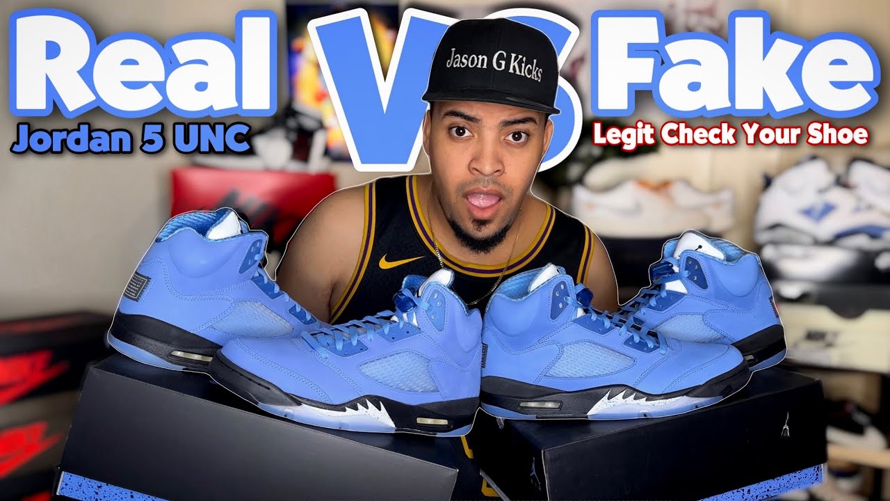 Настоящее против подделки — Jordan 5 UNC (Не ведитесь на мошенничество)