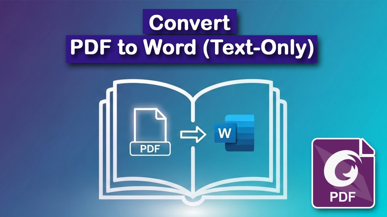 How to convert PDF to Word Text Only using Foxit PDF in 2025