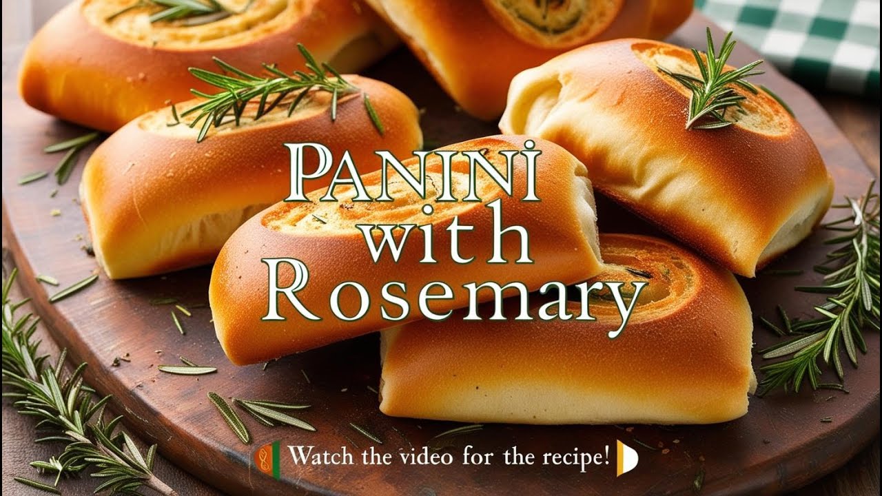Panini mit Rosmarin – einfaches Rezept mit Gelinggarantie | Luftige Brötchen selber backen