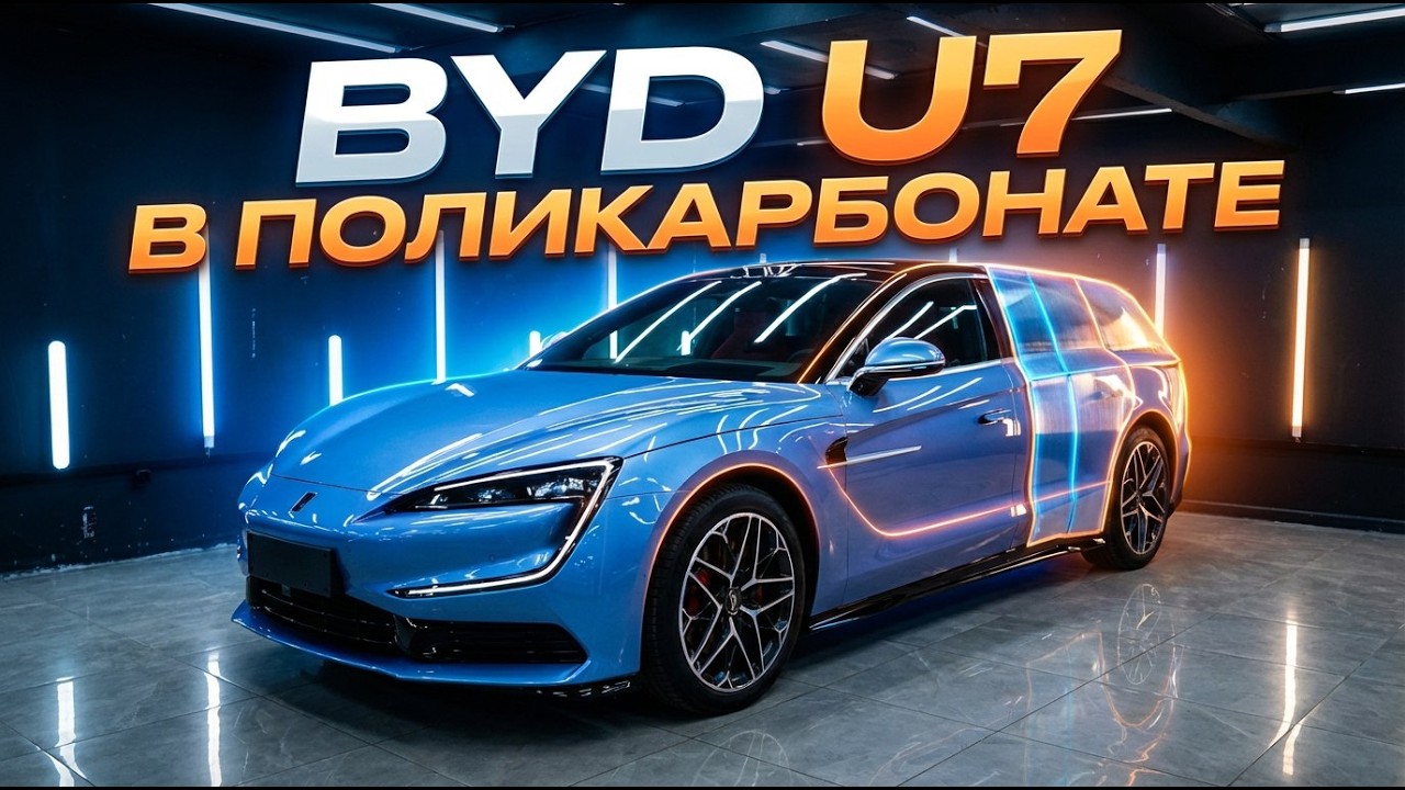 Оклейка BYD Yangwang U7 плёнкой из поликарбоната