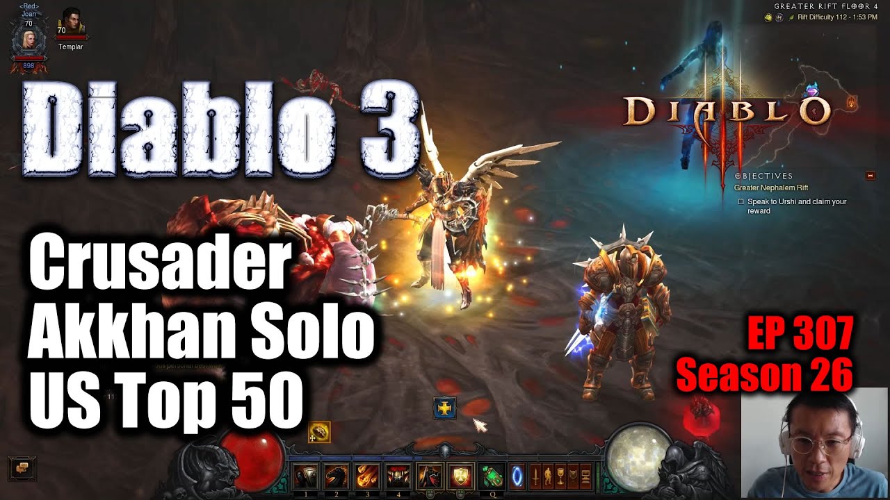 [Diablo 3] Season 26: US Top 50 for Solo Crusader Akkhan Set (Rank 42 as of May 9, 2022)