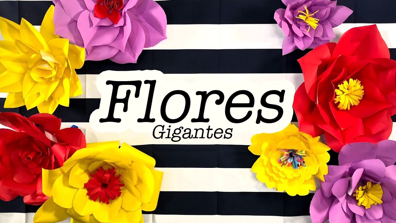 Flores Gigantes De papel / DIY / Montreal Craft Con Laly de Montreal
