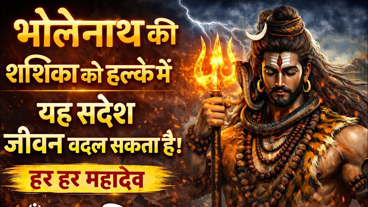 “भोलेनाथ की शक्ति को हल्के में मत लेना  यह संदेश जीवन बदल सकता है!#harharmahadev #mahadev #bholenath
