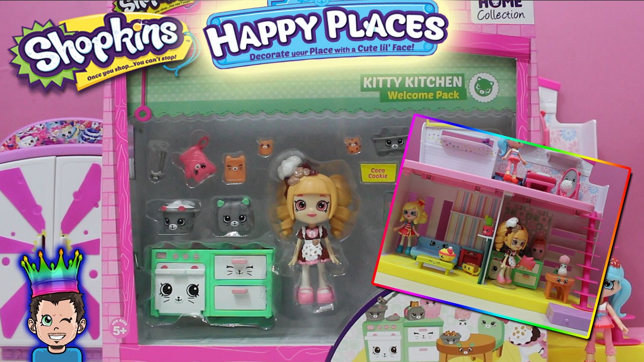 Shopkins Happy Places - Kitty Kitchen Playset - Lil Shoppies Coco Cookie